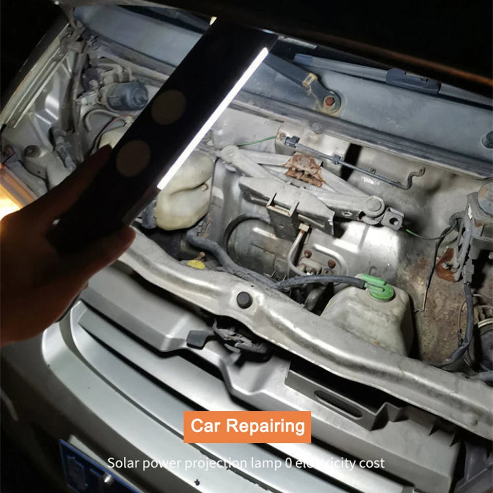 Linternas LED recargables, luz de trabajo con Base magnética y gancho colgante, reflector de 3 modos
