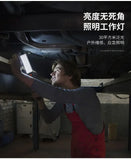 Linternas LED recargables, luz de trabajo con Base magnética y gancho colgante, reflector de 3 modos